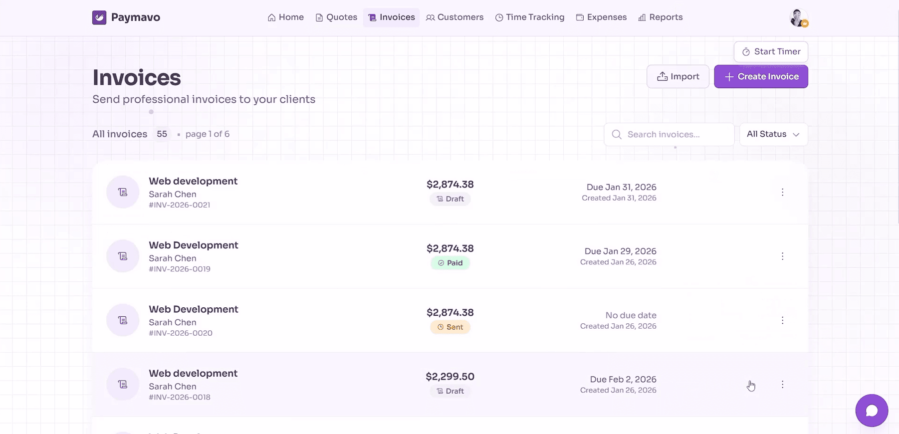 Paymavo screenshot 2